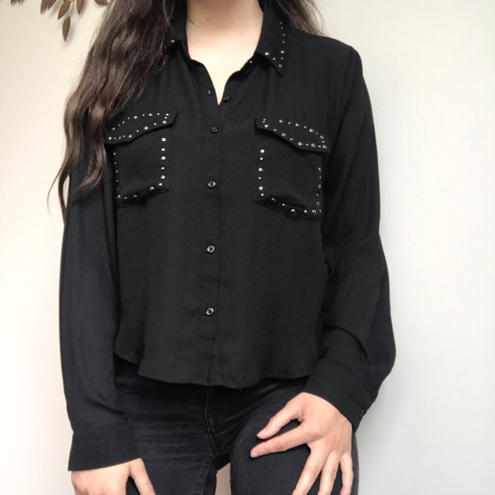 Studded Button Down